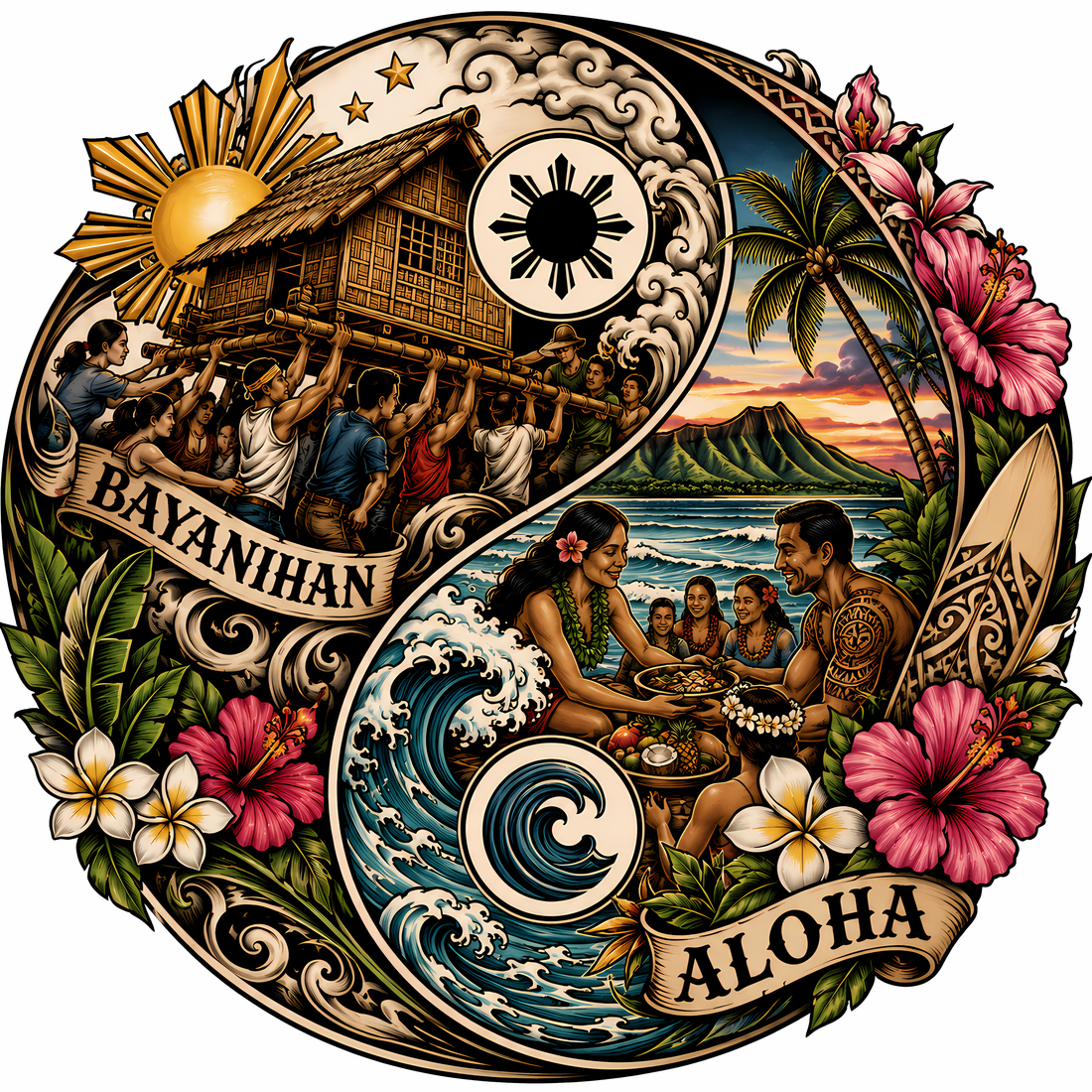 Bayanihan & Aloha. Two words, one heart.