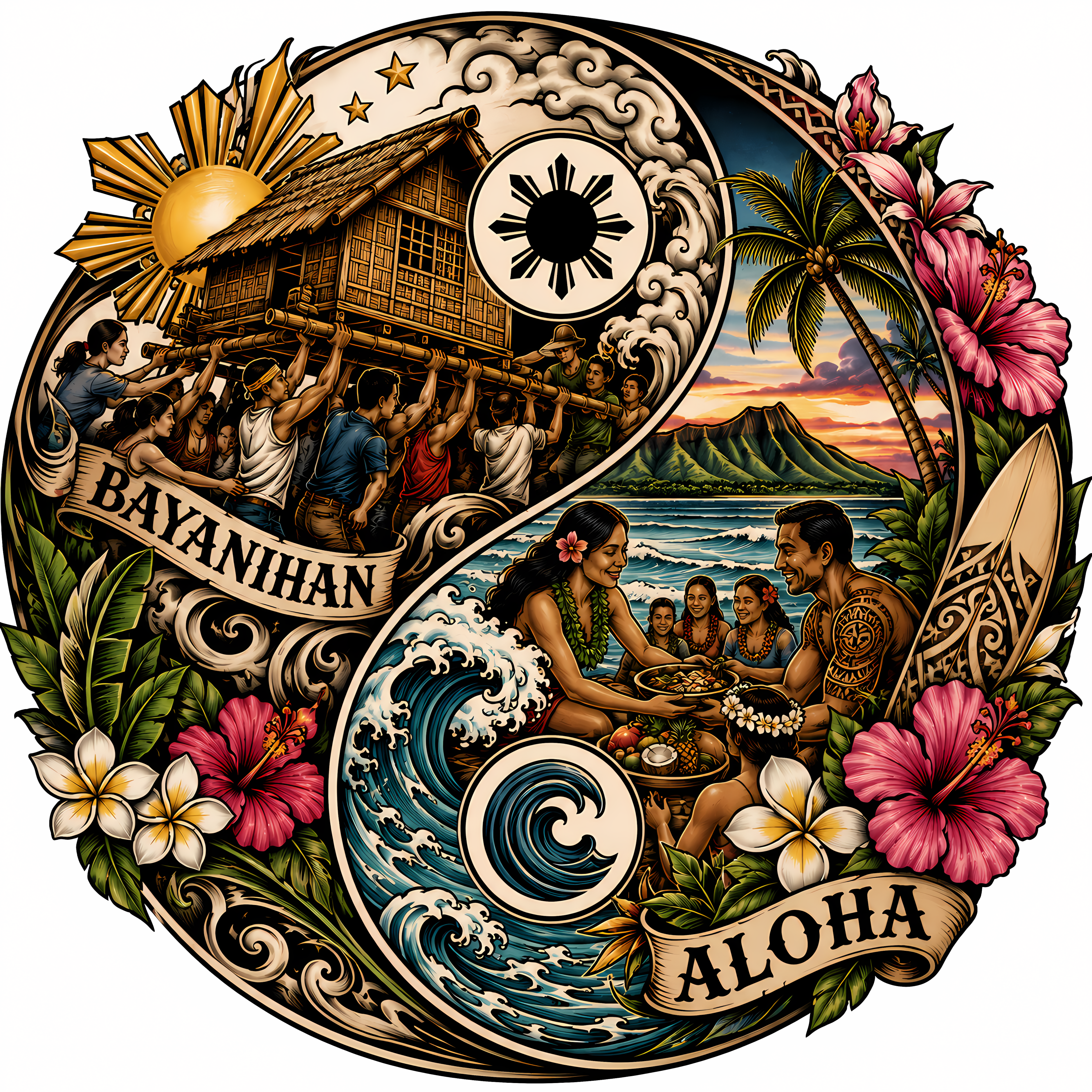 Bayanihan & Aloha. Two words, one heart.