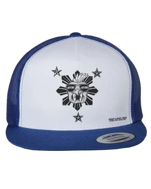 Chicken Adobo Flatbill Snapback -Blackout Edition