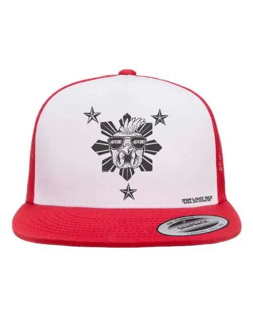 Chicken Adobo Flatbill Snapback -Blackout Edition