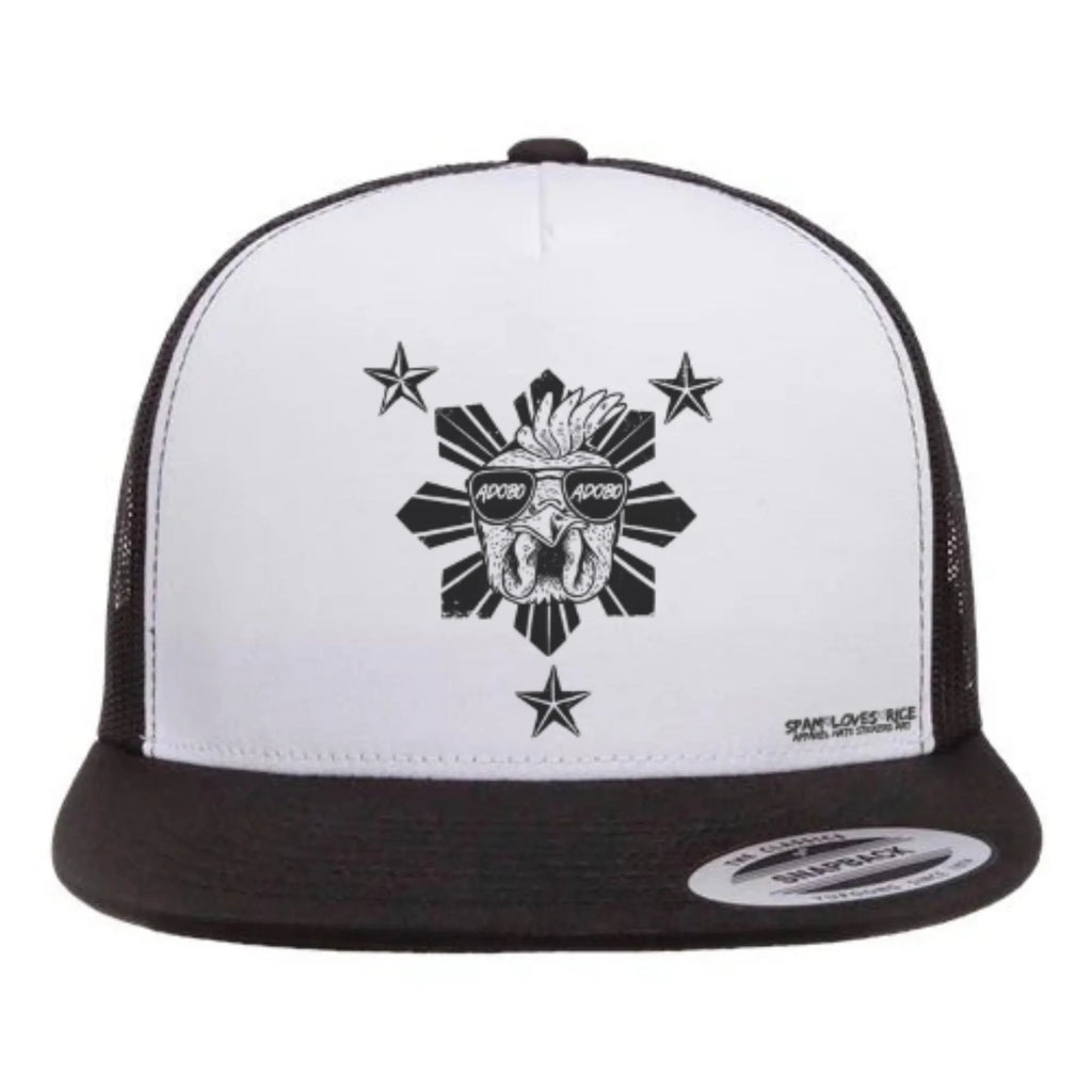 Chicken Adobo Flatbill Snapback -Blackout Edition