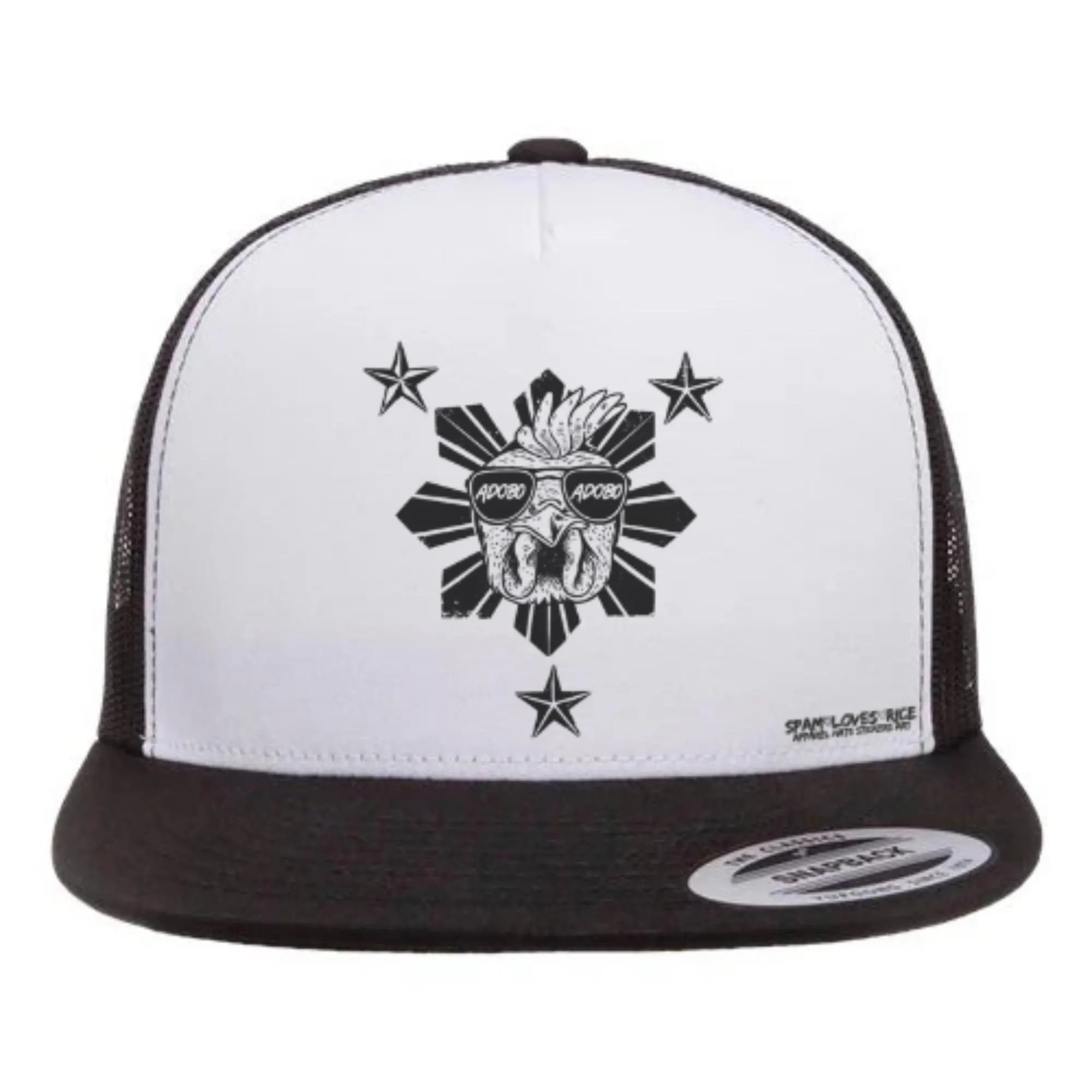 Chicken Adobo Flatbill Snapback -Blackout Edition