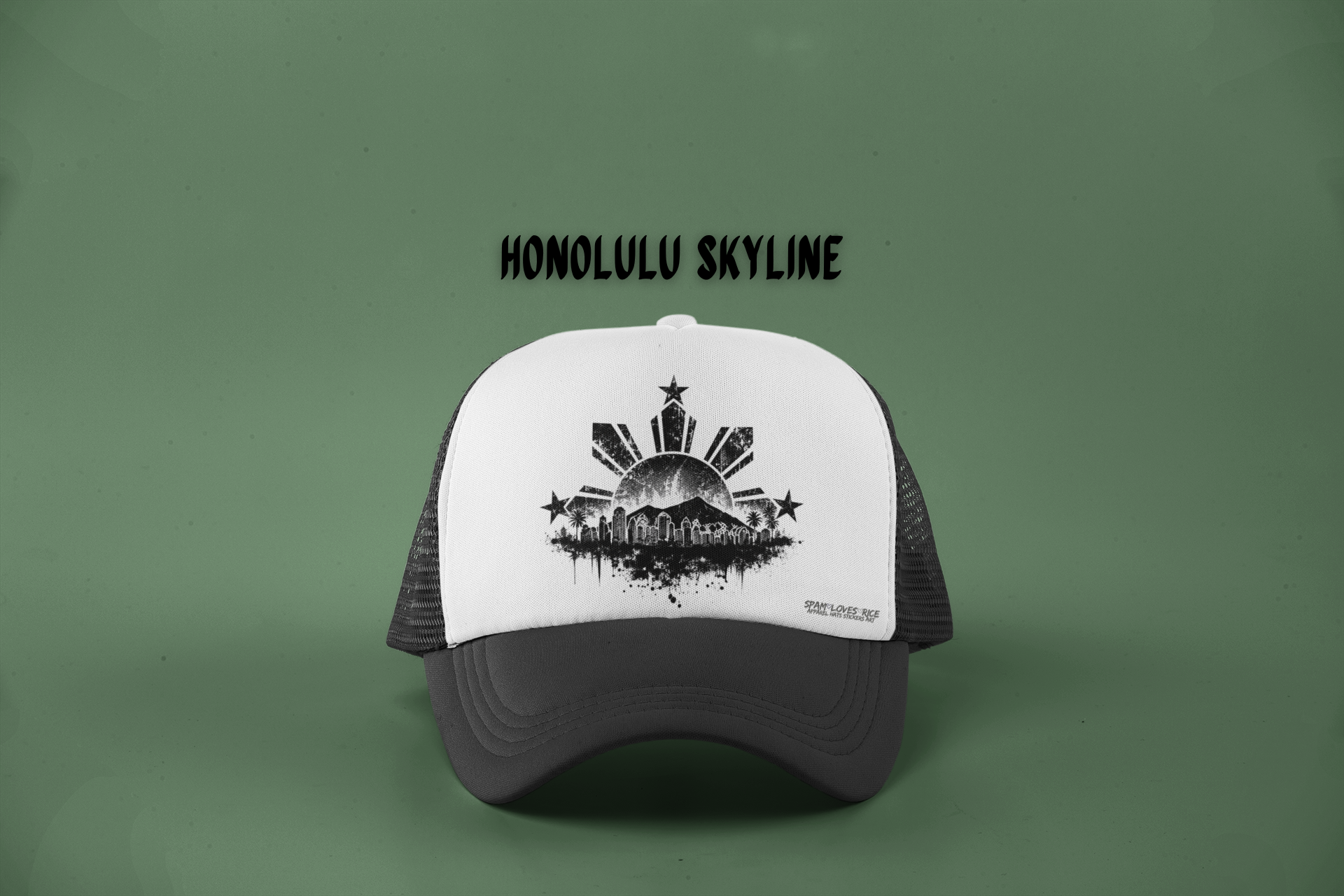 Filipino Roots City Skyline Trucker Hat | Phillipine Sun & Stars