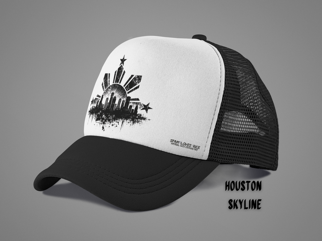 Filipino Roots City Skyline Trucker Hat | Phillipine Sun & Stars