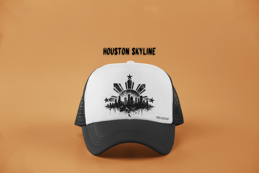 Filipino Roots City Skyline Trucker Hat | Phillipine Sun & Stars