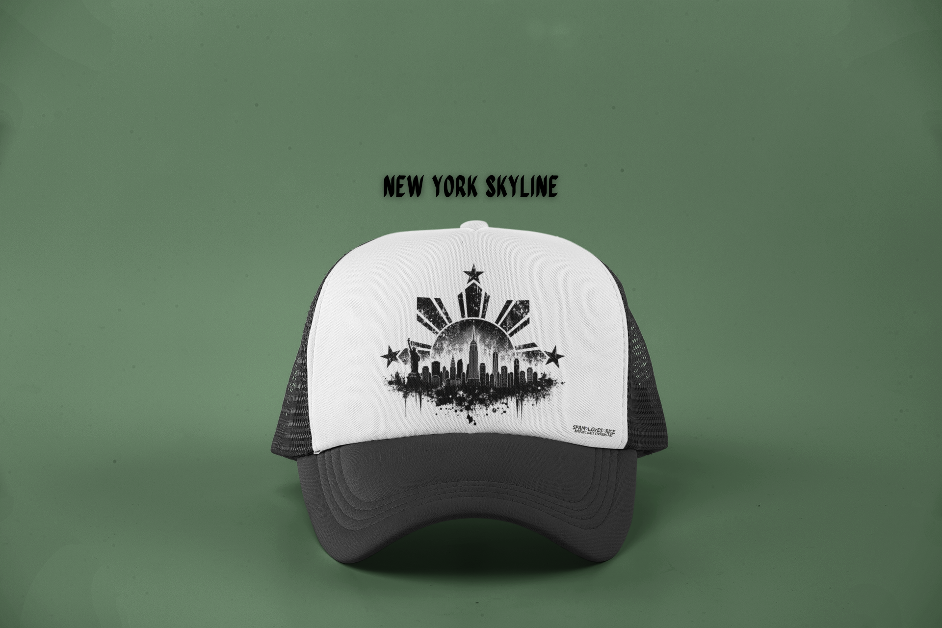 Filipino Roots City Skyline Trucker Hat | Phillipine Sun & Stars